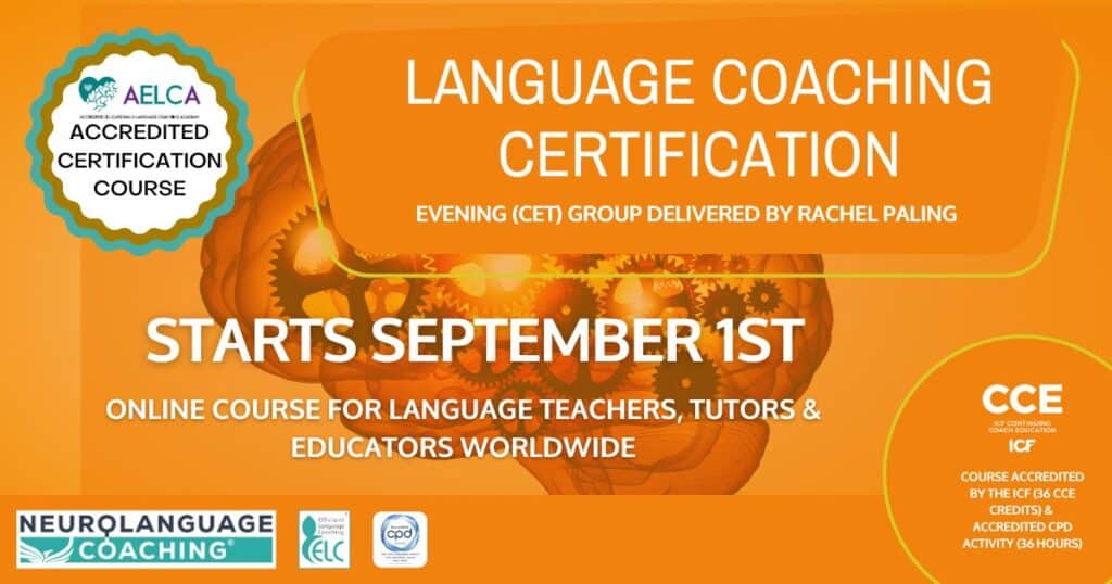 Language Coaching Certification Course with Rachel Paling - Evening - September 25