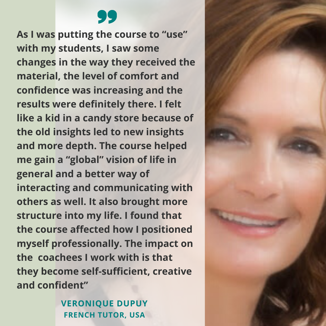 Veronique Dupuy testimonial
